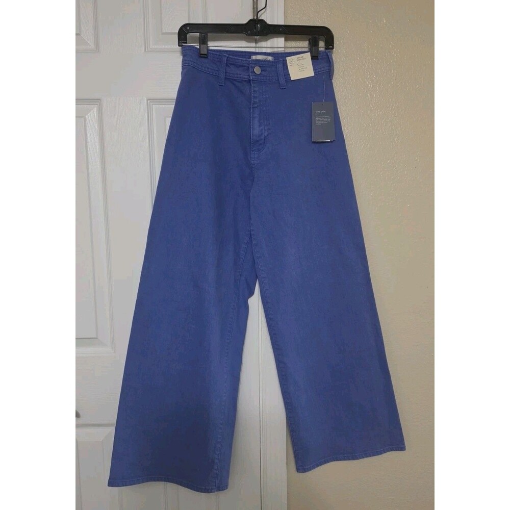 Universal Thread Women's High-Rise Sailor Wide Leg Ankle Jeans in Blue Size 4